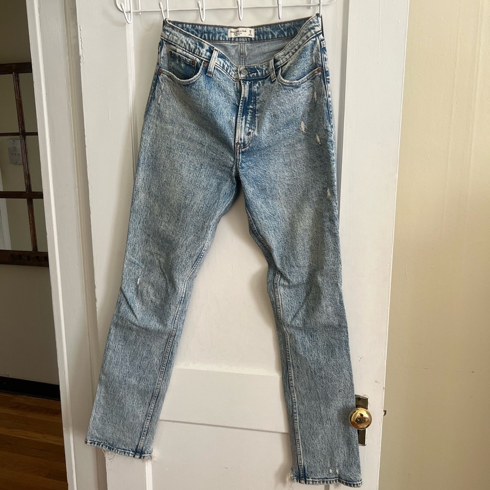 90s Skinny High Rise Acid Wash Tall Jeans